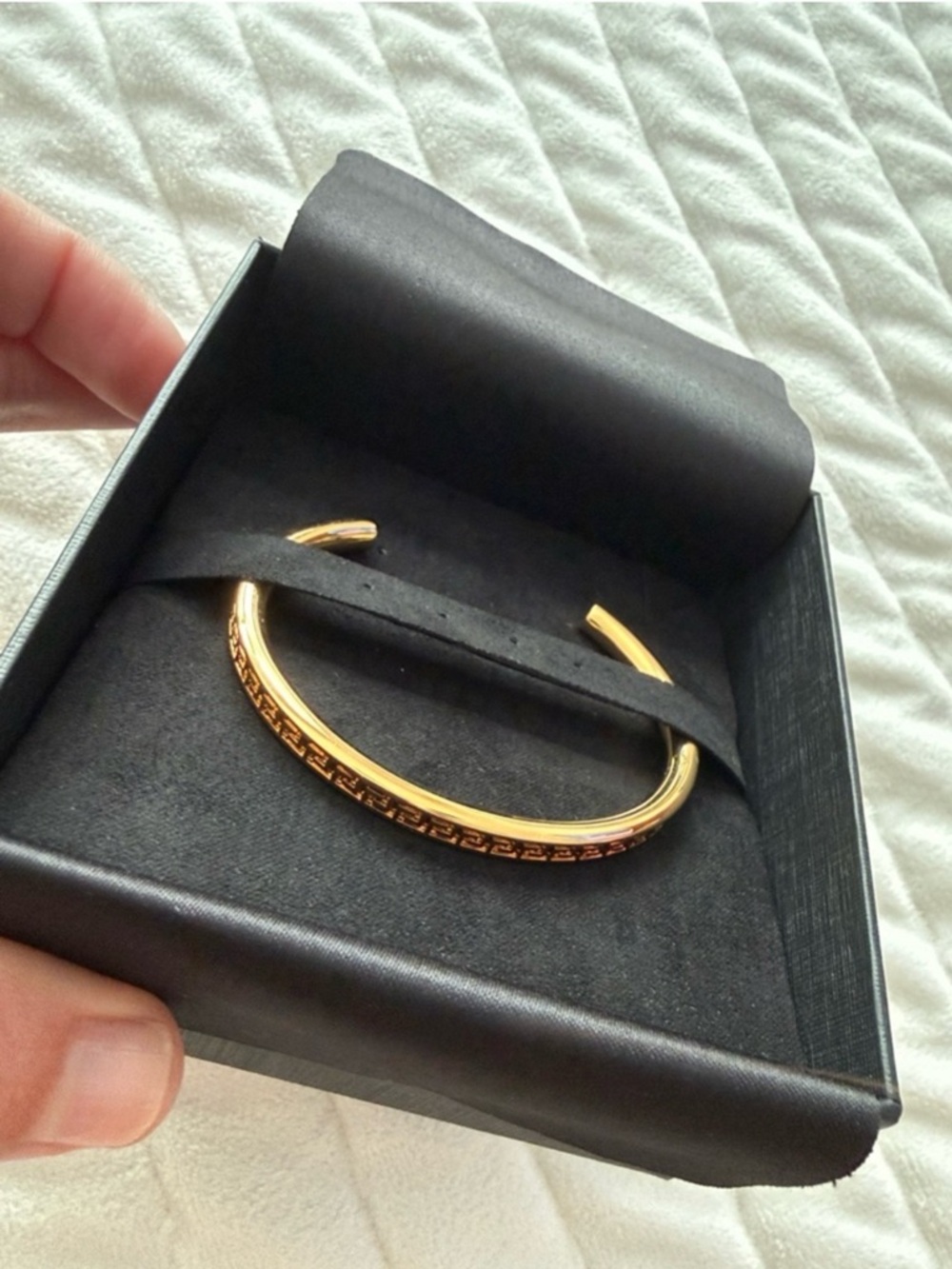 Versace Gold metal bangle bracelet